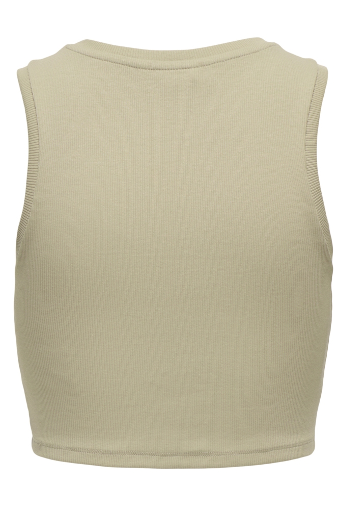 ONLVILMA S/L CROPPED TANK TOP JRS N 15282771 Humus